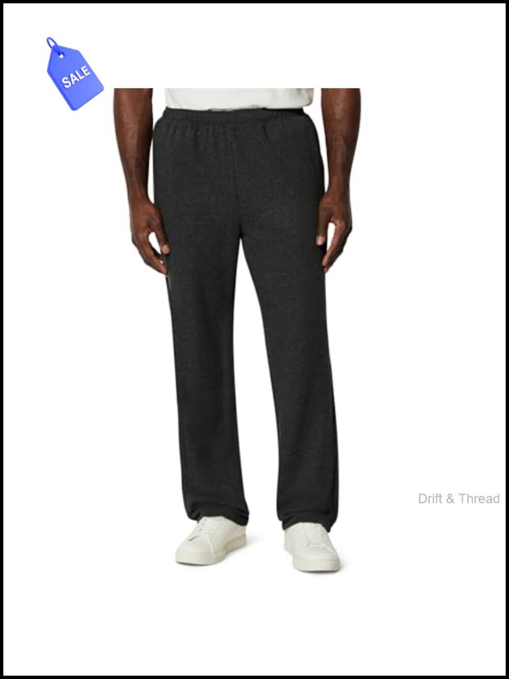 Men's Regular-Fit Open-Hem Sweatpants with Drawstring